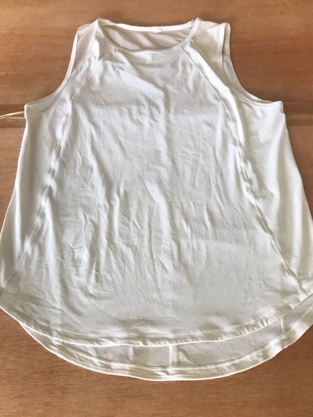 Lululemon Sculpt Tank Top Women S White Back Cut Out Pullover Athleisure Sports
